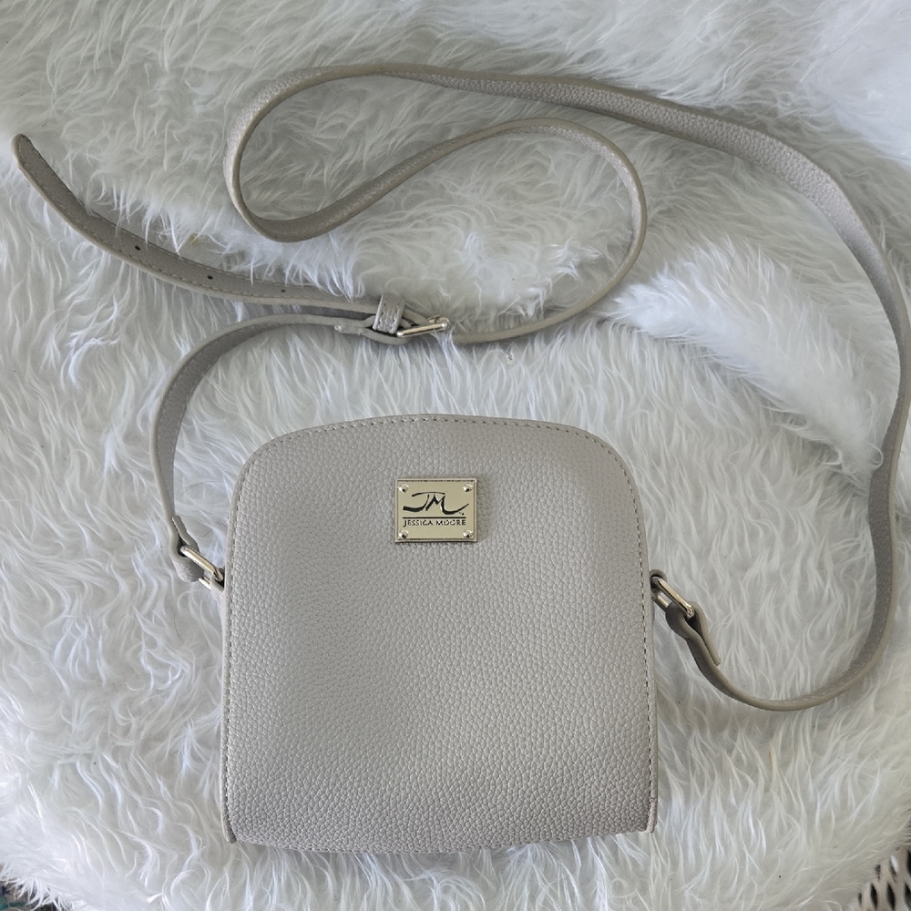 Gray Crossbody Bag with Minimalist Design